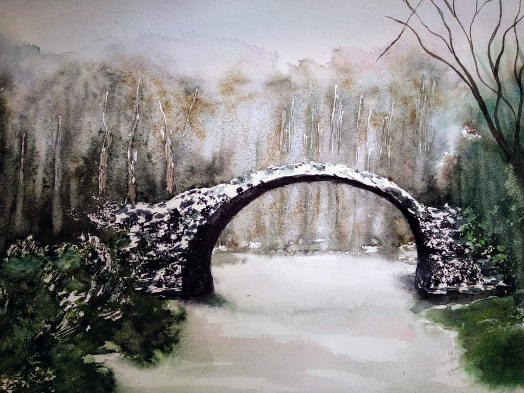 Most Diabła zimą