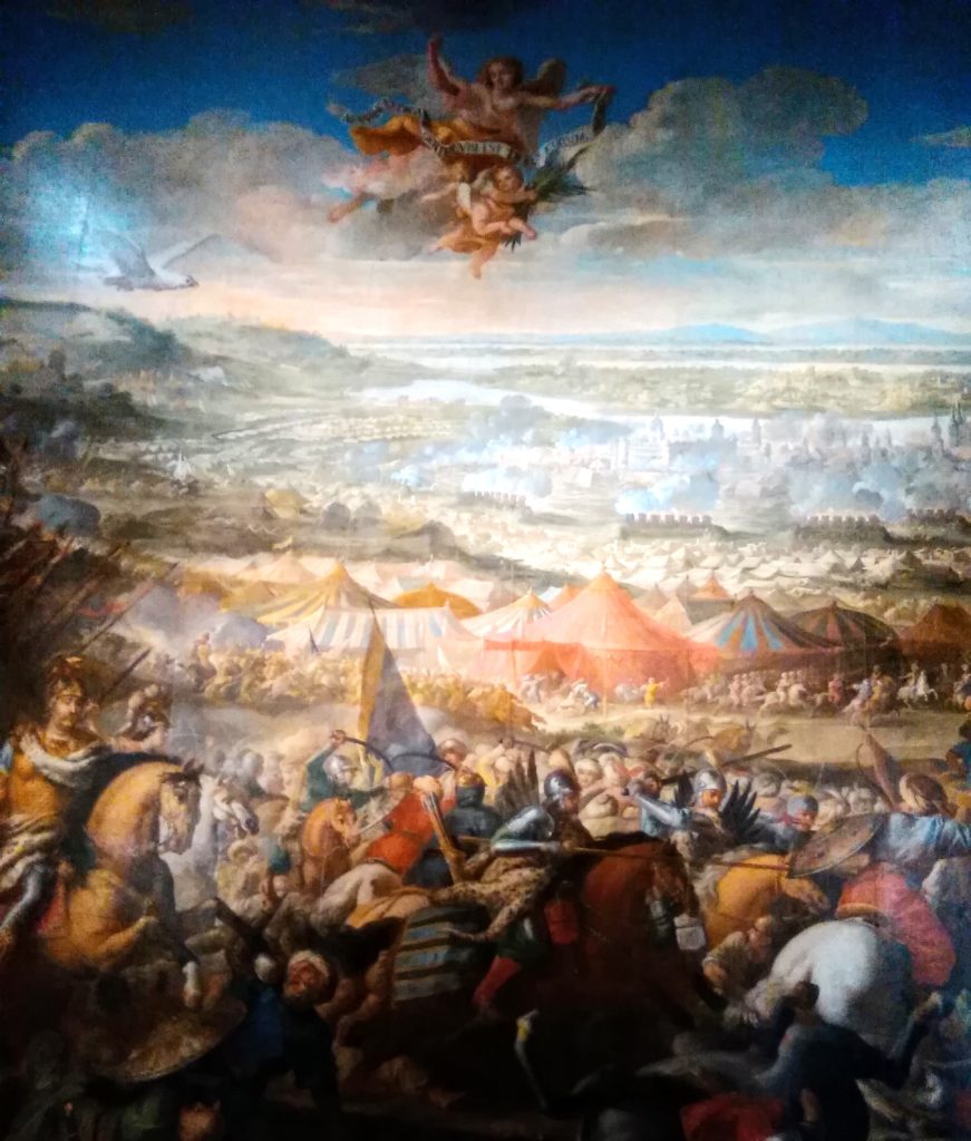 Zwycięstwo Jana III Sobieskiego nad Turkami pod oblężonym przez nich Wiedniem.